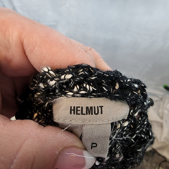 Helmut Lang linen blend knit sweater, stretchy - Picture 3 of 15